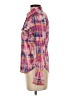 Dolled Up 100% Cotton Tie-dye Pink Long Sleeve Button-Down Shirt Size S - photo 5