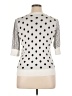 Les Serein 100% Viscose Polka Dots White Pullover Sweater Size XL - photo 2