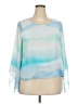 Alfani 100% Polyester Blue 3/4 Sleeve Blouse Size 2X - photo 1