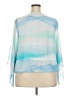Alfani 100% Polyester Blue 3/4 Sleeve Blouse Size 2X - photo 2