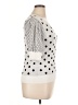Les Serein 100% Viscose Polka Dots White Pullover Sweater Size XL - photo 4