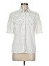 Chico's Ivory Short Sleeve Blouse Size Med (1) - photo 1