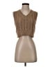 Debut 100% Polyester Tan Sweater Vest Size S - photo 1