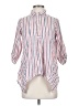 Isabella Sinclair Stripes Pink 3/4 Sleeve Button-Down Shirt Size XS - photo 1