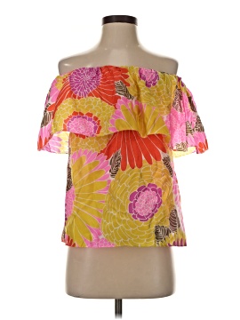 Trina Turk Short Sleeve Silk Top (view 1)