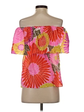 Trina Turk Short Sleeve Silk Top (view 2)