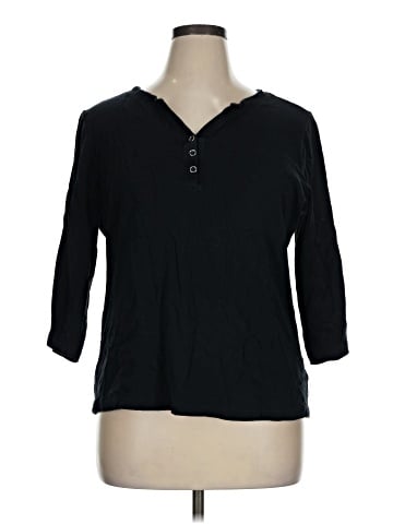 Karen Scott 3/4 Sleeve Top (view 1)