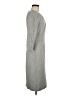 Emploi Solid Gray Casual Dress Size M - photo 4