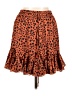 Peach Love 100% Polyester Animal Print Orange Casual Skirt Size L - photo 1