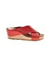 Yokono Red Wedges Size 6 1/2 - photo 1