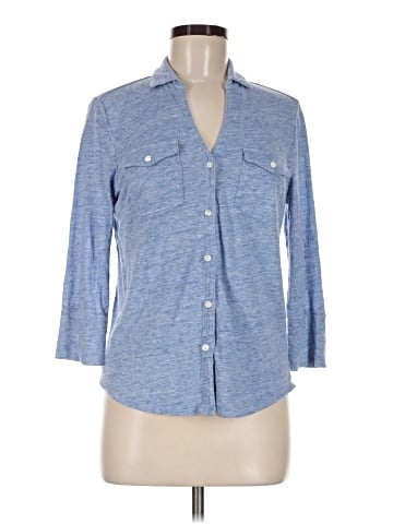 J. McLaughlin 3/4 Sleeve Button-Down Shirt (view 1)