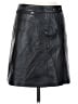 Cache 100% Leather Black Leather Skirt Size 2 - photo 1