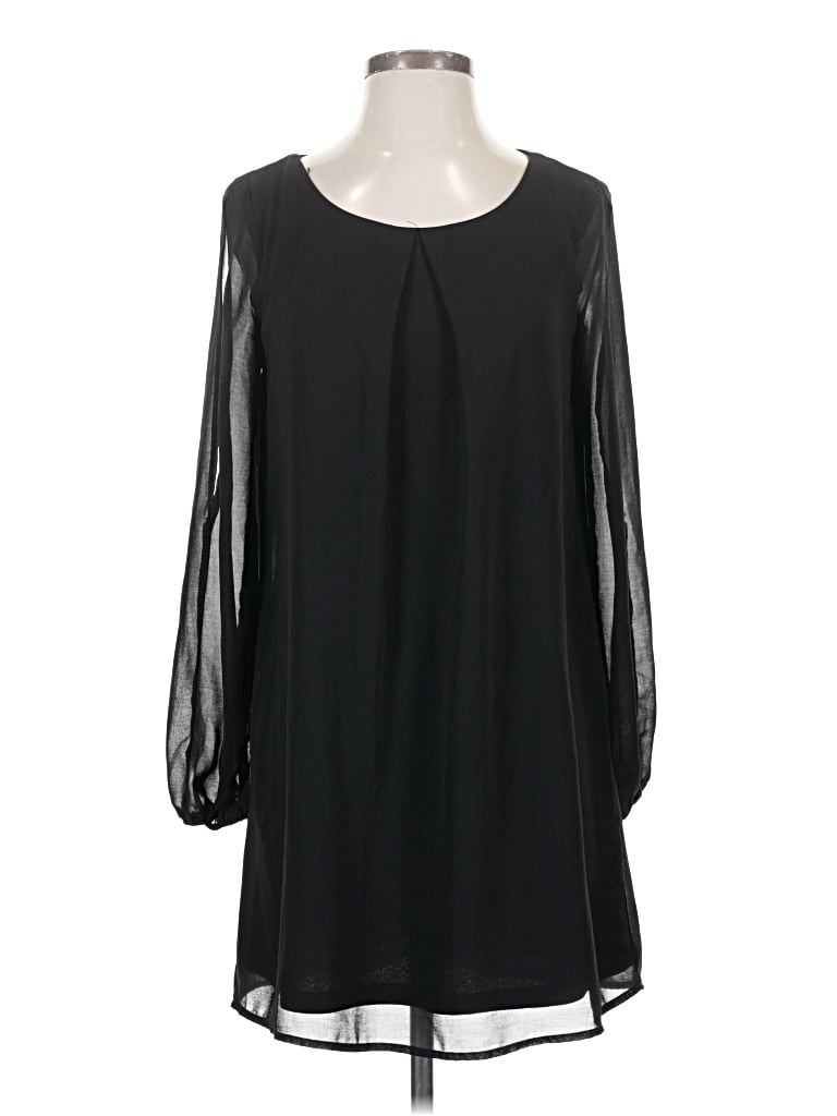 Pre-owned As U Wish Casual Dress In Black