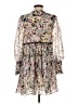 Ganni 100% Polyester Floral Gray Cocktail Dress Size EU 34 / US 4 - photo 2