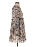 Ganni 100% Polyester Floral Gray Cocktail Dress Size EU 34 / US 4 - photo 4