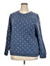 Karen Scott Sport Polka Dots Blue Pullover Sweater Size XXL - photo 1