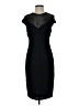 David Meister Solid Black Cocktail Dress Size 4 - photo 1