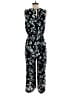 Tahari 100% Polyester Print Black Jumpsuit Size 8 - photo 2