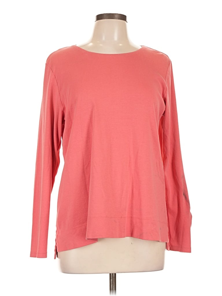 Pre-owned Jjill Long Sleeve T-shirt In Pink