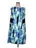 AGB Graphic Blue Casual Dress Size 16 - photo 1