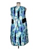 AGB Graphic Blue Casual Dress Size 16 - photo 2