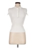 Zara Ivory Sleeveless Button-Down Shirt Size M - photo 1