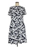 Connected Apparel Paisley Blue Casual Dress Size 18 - photo 2