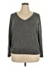 Lane Bryant 100% Rayon Metallic Gray Pullover Sweater Size 22 - 24 Plus - photo 1