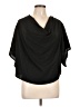 Shein 100% Polyester Black Short Sleeve Blouse Size L - photo 1