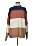 H By Halston Color Block Brown Pullover Sweater Size M - photo 1