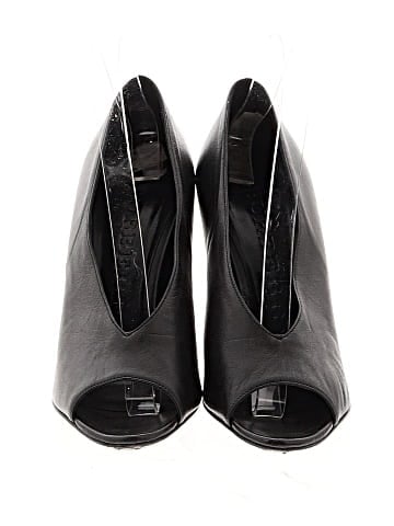 Burberry Leather Peep Toe Wedges (view 2)