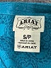 Ariat Paisley Teal Long Sleeve Blouse Size S - photo 7