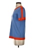 Tory Burch 100% Polyester Color Block Blue Short Sleeve Top Size XS - photo 5