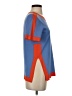 Tory Burch 100% Polyester Color Block Blue Short Sleeve Top Size XS - photo 4