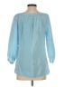 Lilly Pulitzer 100% Polyester Stripes Blue 3/4 Sleeve Blouse Size S - photo 2