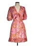 DELFI COLLECTIVE 100% Polyester Paisley Pink Cocktail Dress Size M - photo 1