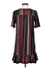 BCBGeneration Stripes Burgundy Short Sleeve Top Size S - photo 2