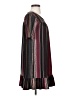 BCBGeneration Stripes Burgundy Short Sleeve Top Size S - photo 4