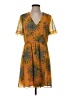 Madewell 100% Polyester Tropical Orange Casual Dress Size 2 - photo 1