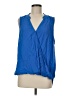 Splendid Blue Sleeveless Blouse Size M - photo 1