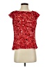 CAbi 100% Polyester Red Short Sleeve Blouse Size XS - photo 1