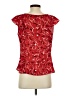CAbi 100% Polyester Red Short Sleeve Blouse Size XS - photo 2