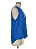 Splendid Blue Sleeveless Blouse Size M - photo 4