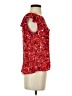 CAbi 100% Polyester Red Short Sleeve Blouse Size XS - photo 4