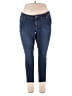 Old Navy 100% Cotton Solid Blue Jeans Size 18 - photo 1