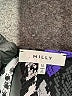 Milly Blue 3/4 Sleeve Silk Top Size 10 - photo 7
