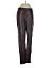 Unbranded 100% Polyurethane Brown Burgundy Faux Leather Pants Size 3 - photo 1