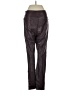 Unbranded 100% Polyurethane Brown Burgundy Faux Leather Pants Size 3 - photo 2