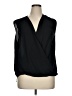 Halogen 100% Polyester Black Sleeveless Blouse Size XL - photo 1