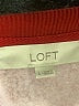Ann Taylor LOFT Color Block Red Pullover Sweater Size L - photo 7